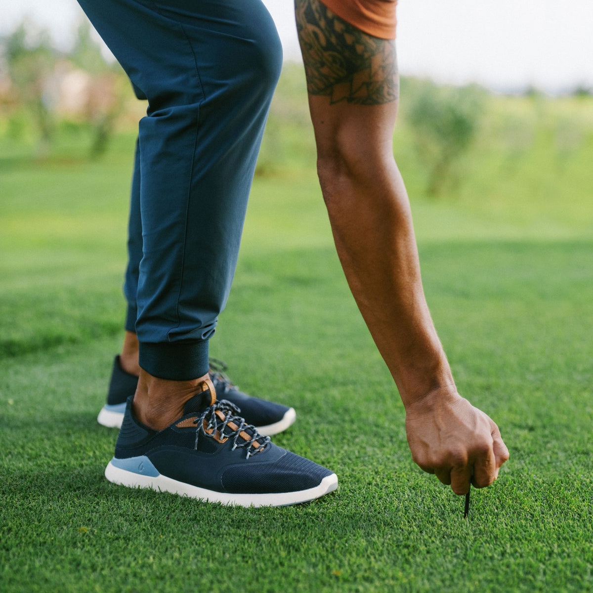 OluKai Discount | OluKai Kā‘anapali Men’s Golf Shoe - Trench Blue / Sea Ice