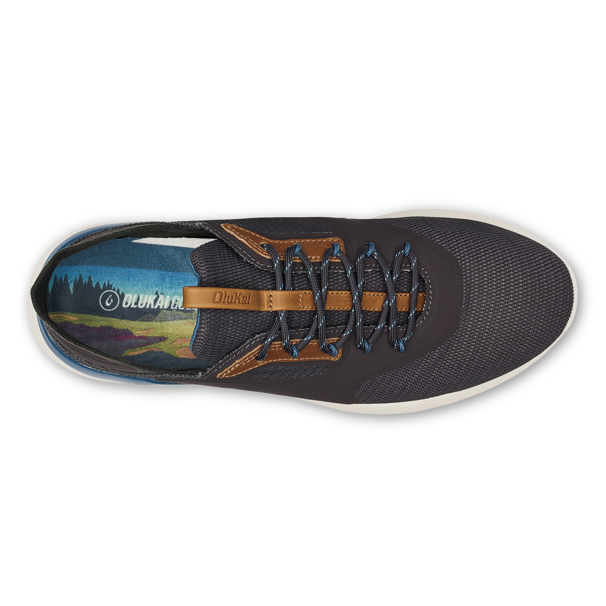 OluKai Discount | OluKai Kā‘anapali Men’s Golf Shoe - Pavement / Vintage Blue