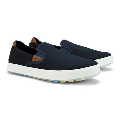 OluKai Everyday | Wai‘alae Slip On Men’s Golf Shoes - Trench Blue