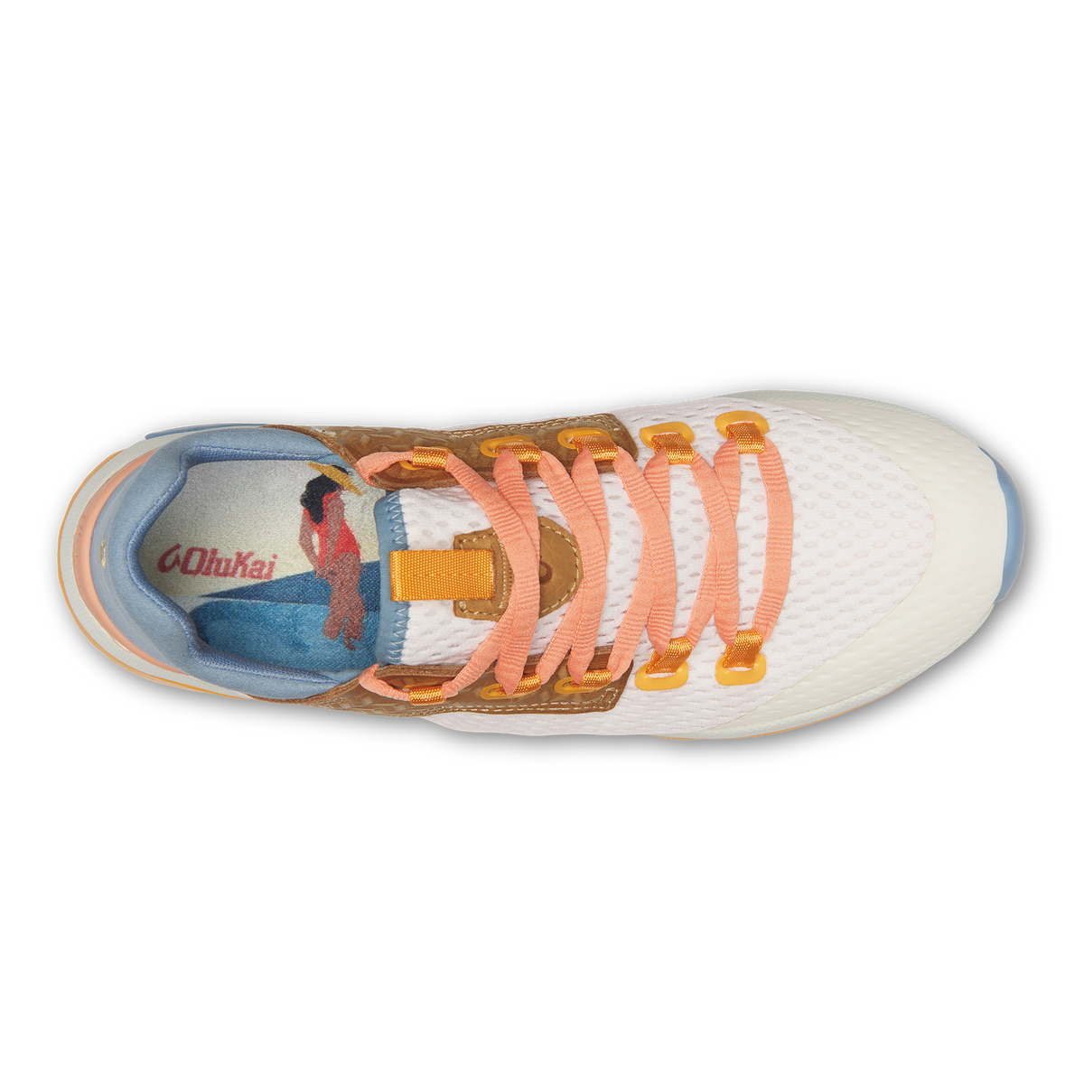 OluKai Trending | Wailuku Women’s Athletic Shoes - Bright White / Sea Ice