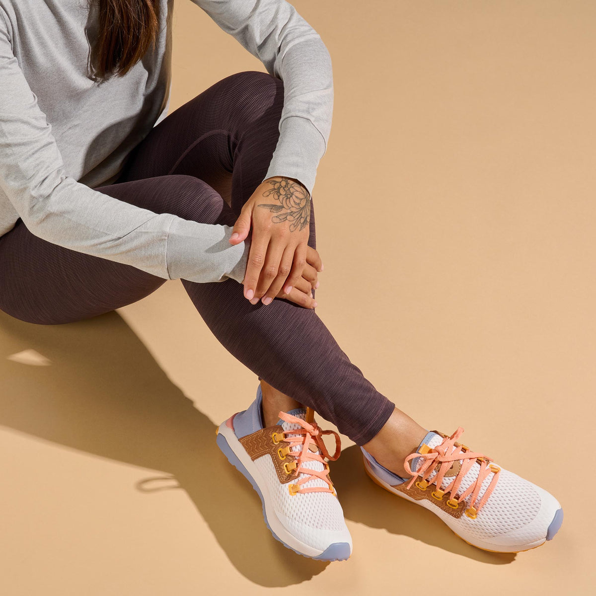 OluKai Trending | Wailuku Women’s Athletic Shoes - Bright White / Sea Ice