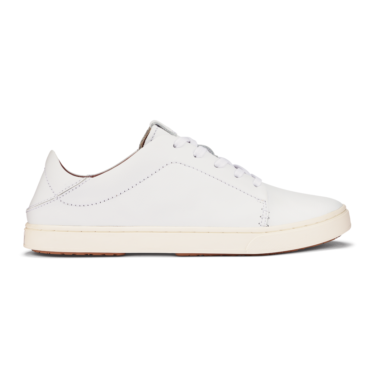 OluKai Smart Buy | Pehuea Lī ‘Ili Women's Leather Sneakers - White