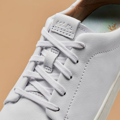OluKai Smart Buy | Pehuea Lī ‘Ili Women's Leather Sneakers - White