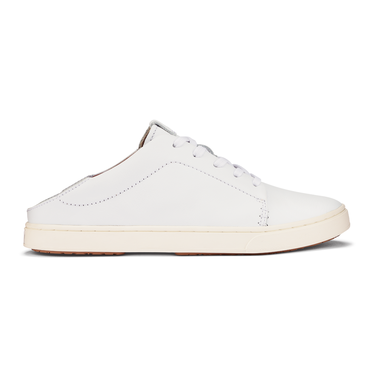 OluKai Smart Buy | Pehuea Lī ‘Ili Women's Leather Sneakers - White
