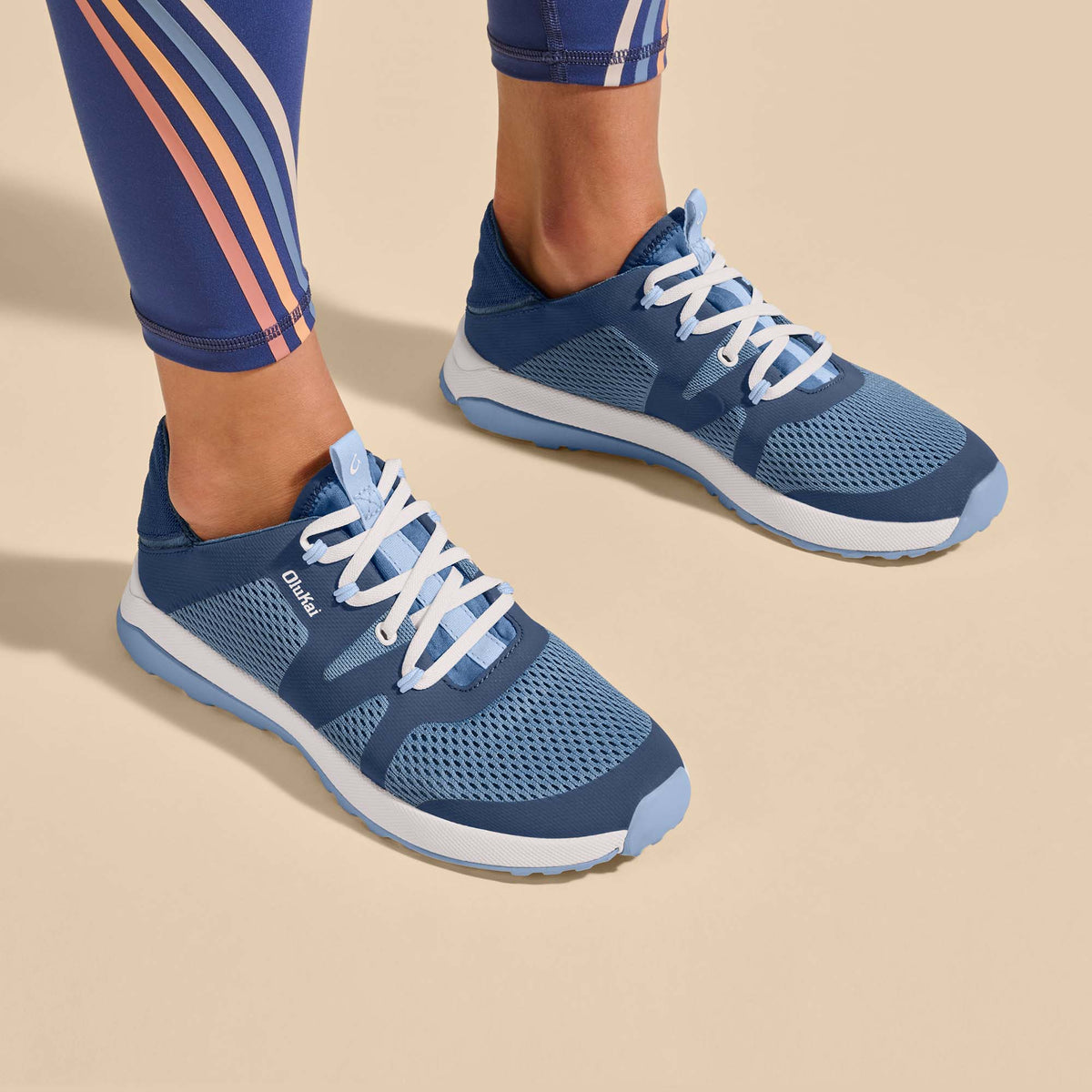 OluKai Signature | Huia Women’s Athleisure Shoes - Vintage Blue / Sea Ice