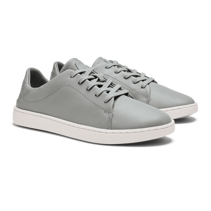 OluKai Trending | Pehuea Lī ‘Ili Women's Leather Sneakers - Ash
