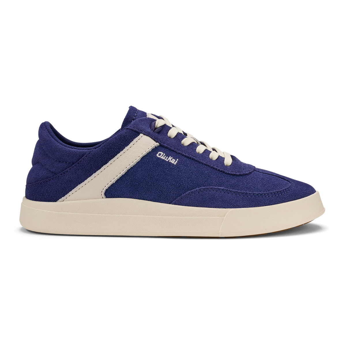 OluKai Quality | Hā‘upu Women’s Leather Sneakers - Navy / Off White