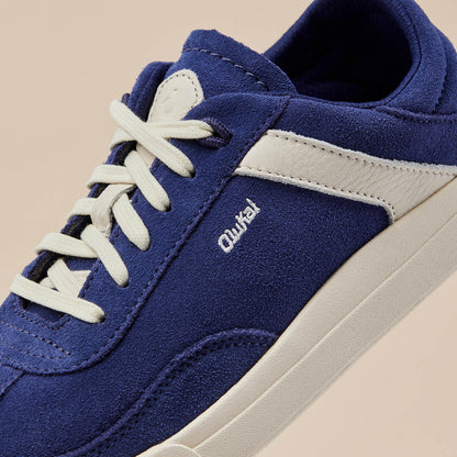 OluKai Quality | Hā‘upu Women’s Leather Sneakers - Navy / Off White