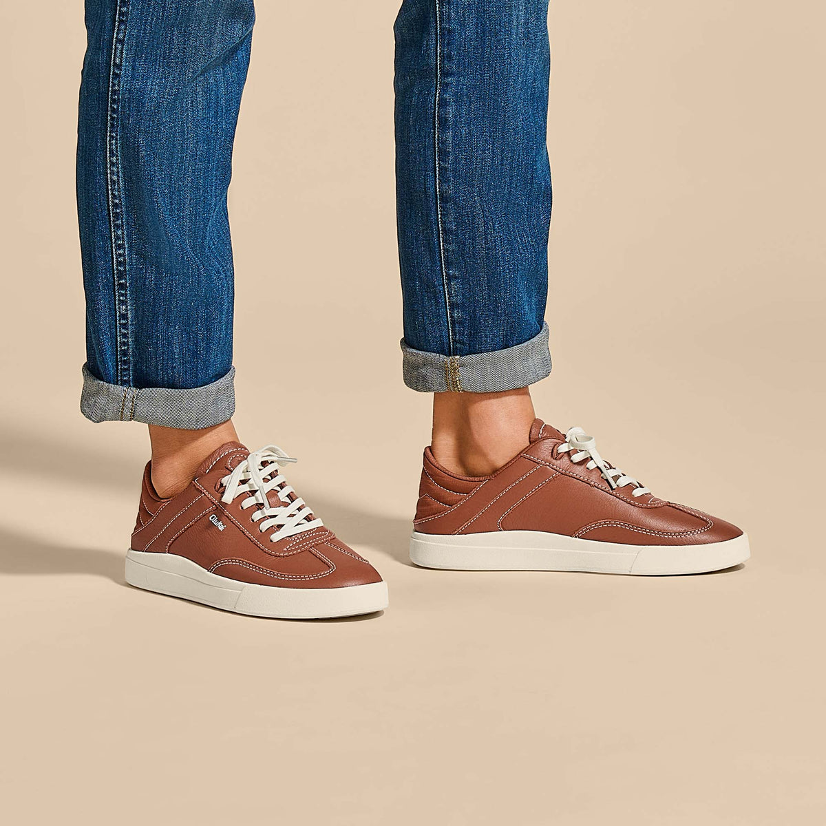 OluKai Exclusive | Hā‘upu Women’s Leather Sneakers - Fox