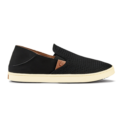 OluKai Best Price | Pehuea Women's Breathable Slip-On Sneakers - Black