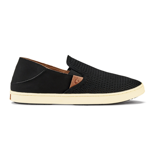 OluKai Best Price | Pehuea Women's Breathable Slip-On Sneakers - Black