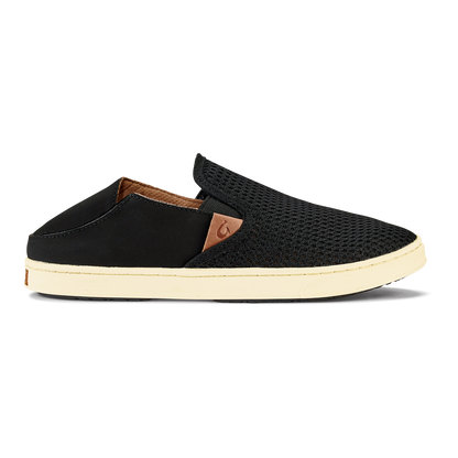 OluKai Best Price | Pehuea Women's Breathable Slip-On Sneakers - Black