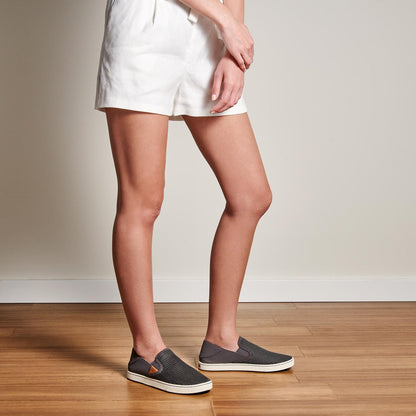 OluKai Smart Buy | Pehuea Women's Breathable Slip-On Sneakers - Pavement