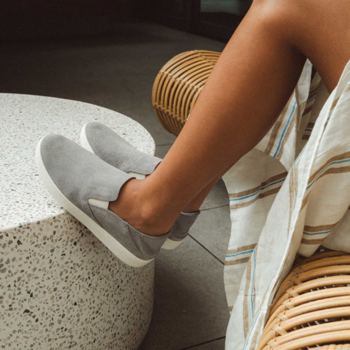 OluKai Special Offer | Pehuea Luxe Women’s Suede Shoes - Ash