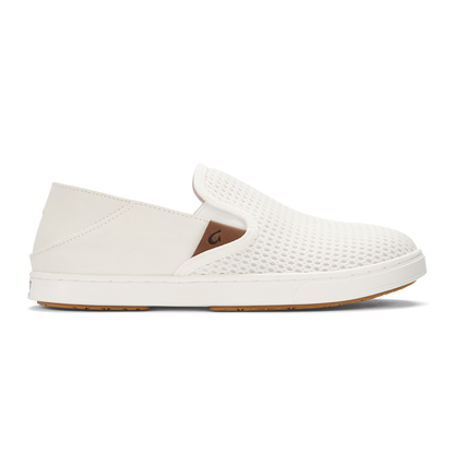 OluKai Smart Buy | Pehuea Women's Breathable Slip-On Sneakers - Bright White