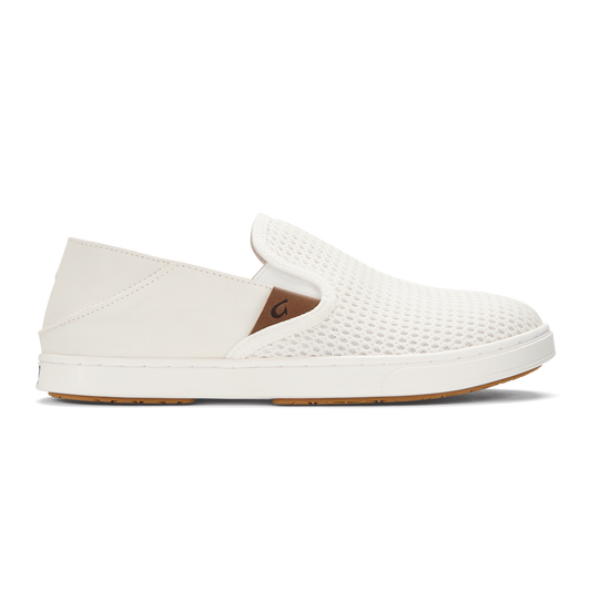 OluKai Smart Buy | Pehuea Women's Breathable Slip-On Sneakers - Bright White