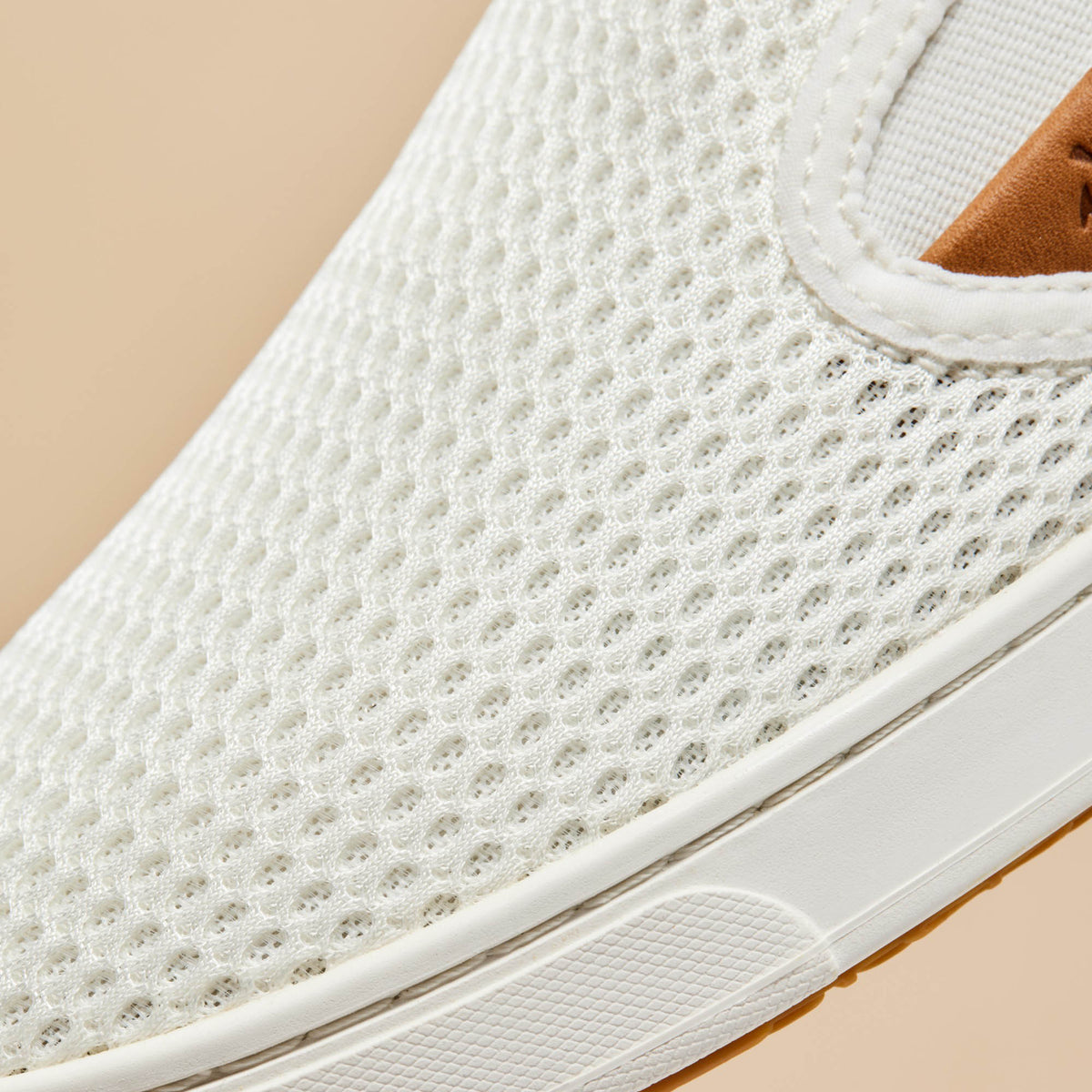 OluKai Smart Buy | Pehuea Women's Breathable Slip-On Sneakers - Bright White