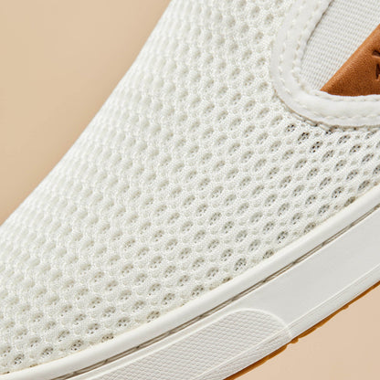 OluKai Smart Buy | Pehuea Women's Breathable Slip-On Sneakers - Bright White