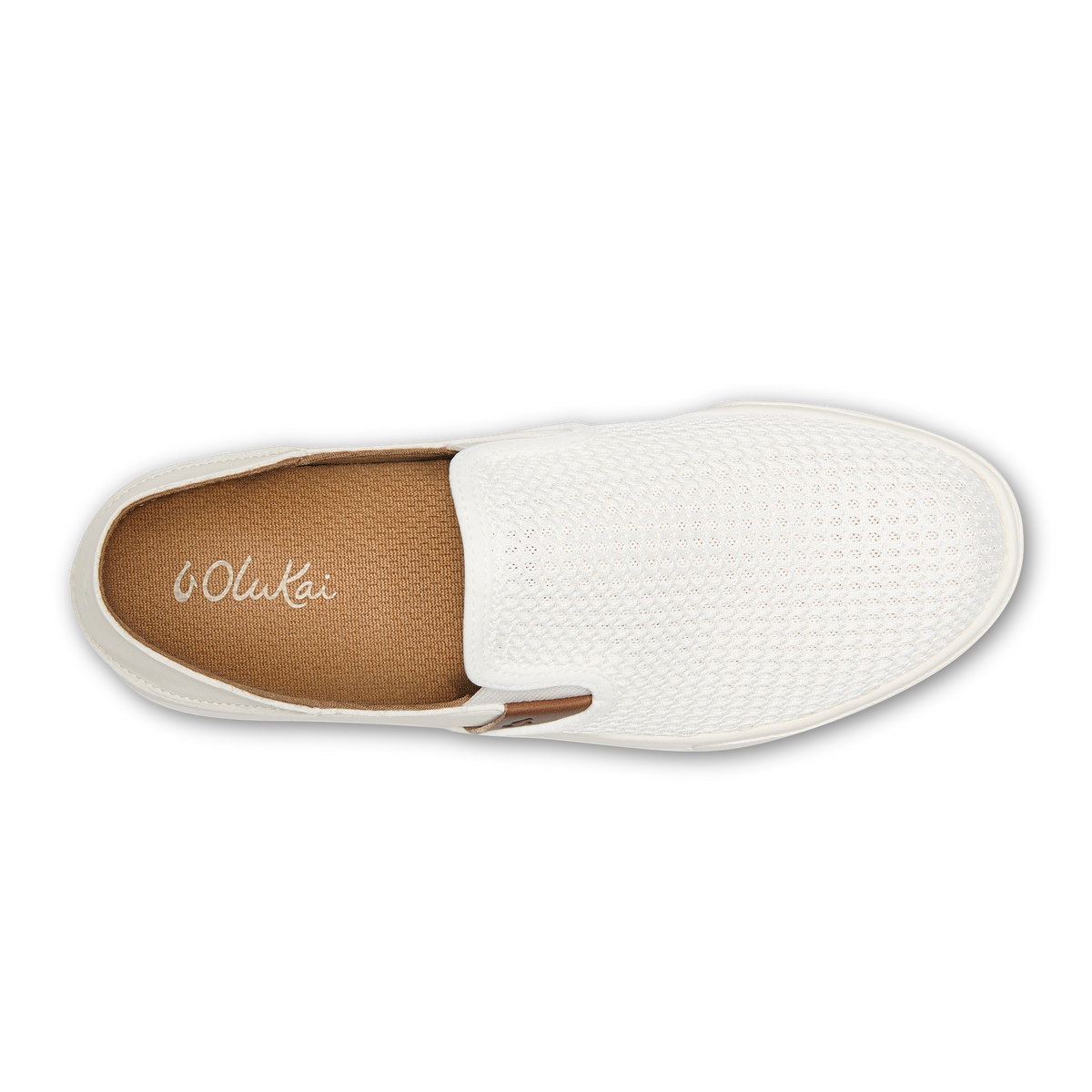OluKai Smart Buy | Pehuea Women's Breathable Slip-On Sneakers - Bright White