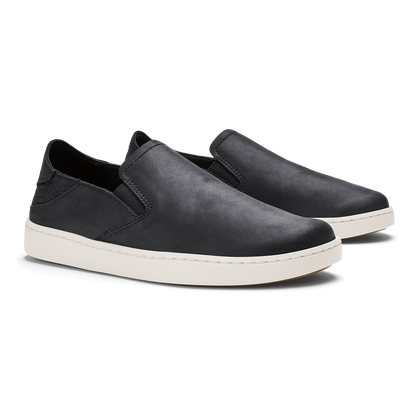 OluKai Latest | Pehuea Leather - Onyx / Onyx