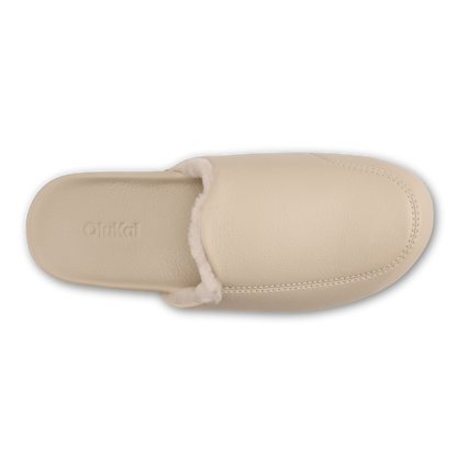 OluKai Deals | Kōnea Women’s Leather Slipper Mules - Bone