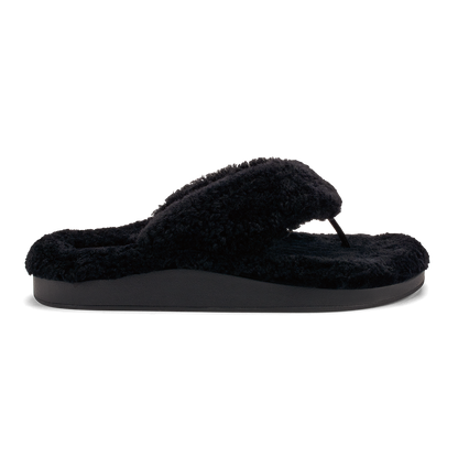 OluKai Popular | Kīpe'a Heu Women‘s Flip Flop Slippers - Black