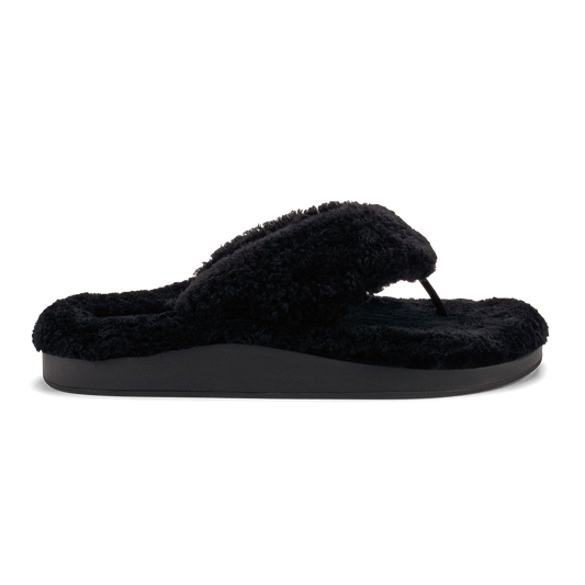 OluKai Popular | Kīpe'a Heu Women‘s Flip Flop Slippers - Black