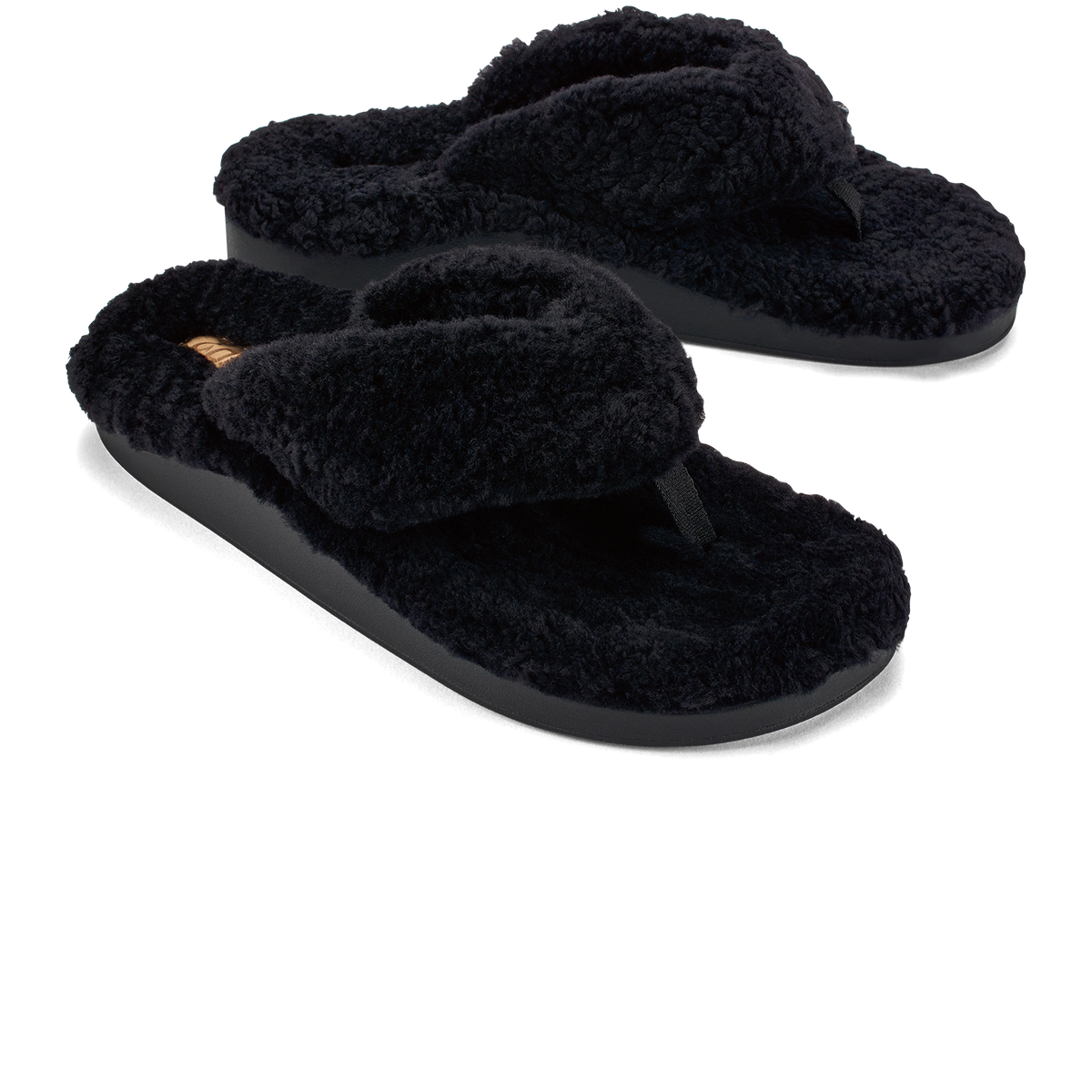 OluKai Popular | Kīpe'a Heu Women‘s Flip Flop Slippers - Black