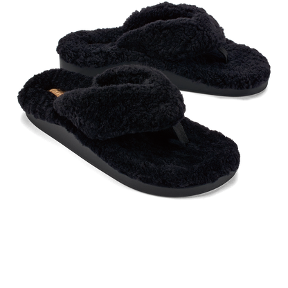 OluKai Popular | Kīpe'a Heu Women‘s Flip Flop Slippers - Black