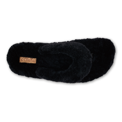 OluKai Popular | Kīpe'a Heu Women‘s Flip Flop Slippers - Black