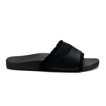 OluKai Great Value | Hō‘ala Slide Women’s Slide Slipper Sandals - Black
