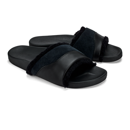 OluKai Great Value | Hō‘ala Slide Women’s Slide Slipper Sandals - Black