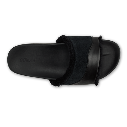 OluKai Great Value | Hō‘ala Slide Women’s Slide Slipper Sandals - Black