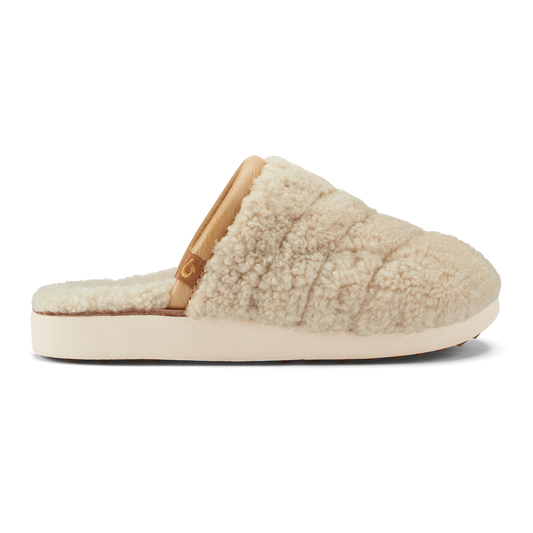 OluKai Popular | Pūpū Mua Women’s Shearling Mule Slipper - Tapa