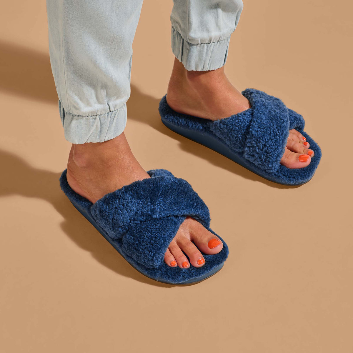 OluKai Best Price | Hila Heu Women’s Slide Slipper Sandals - Moonlit Ocean