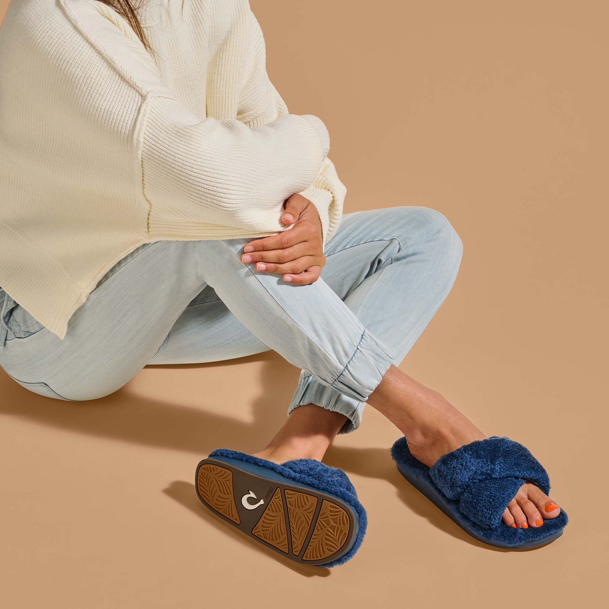 OluKai Best Price | Hila Heu Women’s Slide Slipper Sandals - Moonlit Ocean