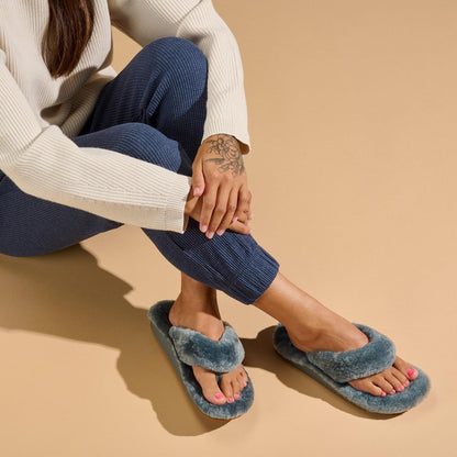 OluKai Smart Buy | Kipe‘a Heu Women‘s Flip Flop Slippers - Storm