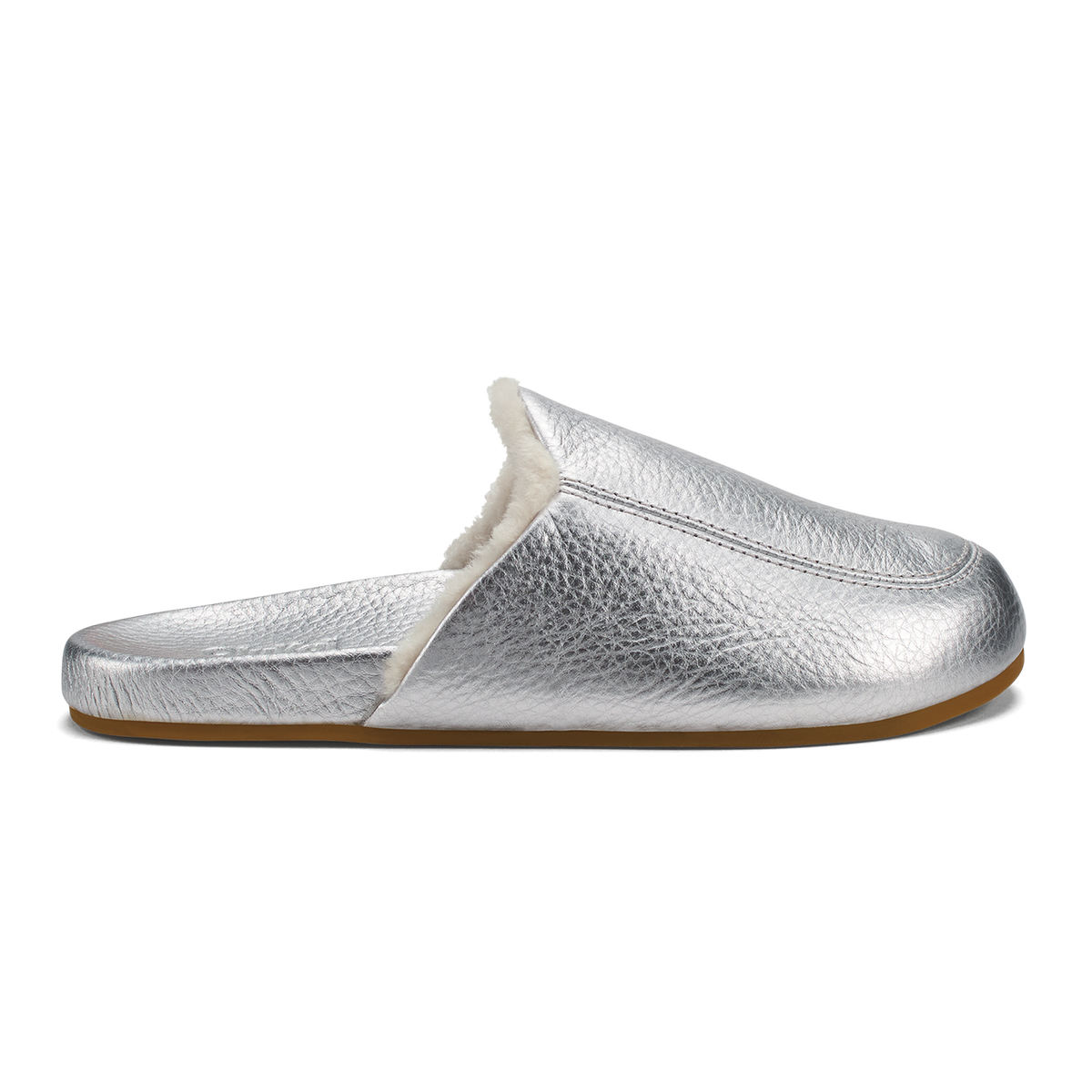 OluKai Value | Kōnea Women’s Leather Slipper Mules - Silver
