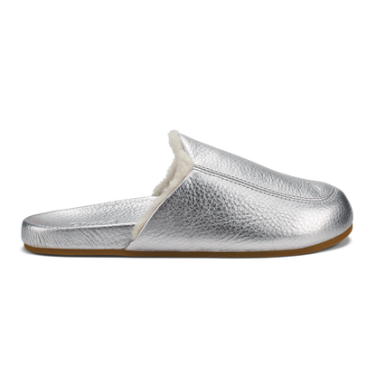 OluKai Value | Kōnea Women’s Leather Slipper Mules - Silver