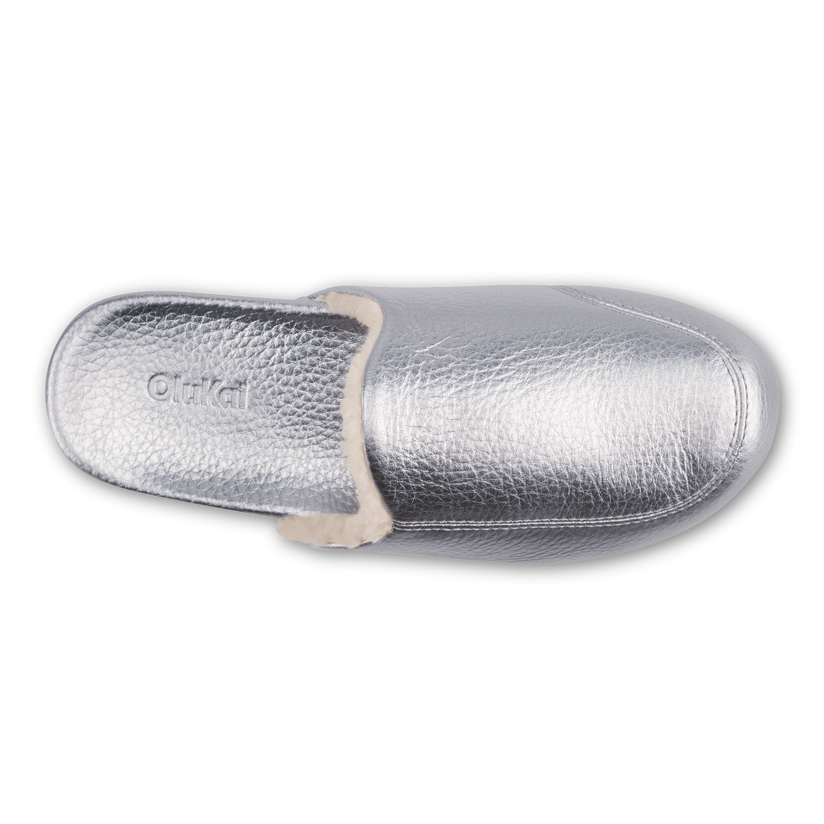 OluKai Value | Kōnea Women’s Leather Slipper Mules - Silver