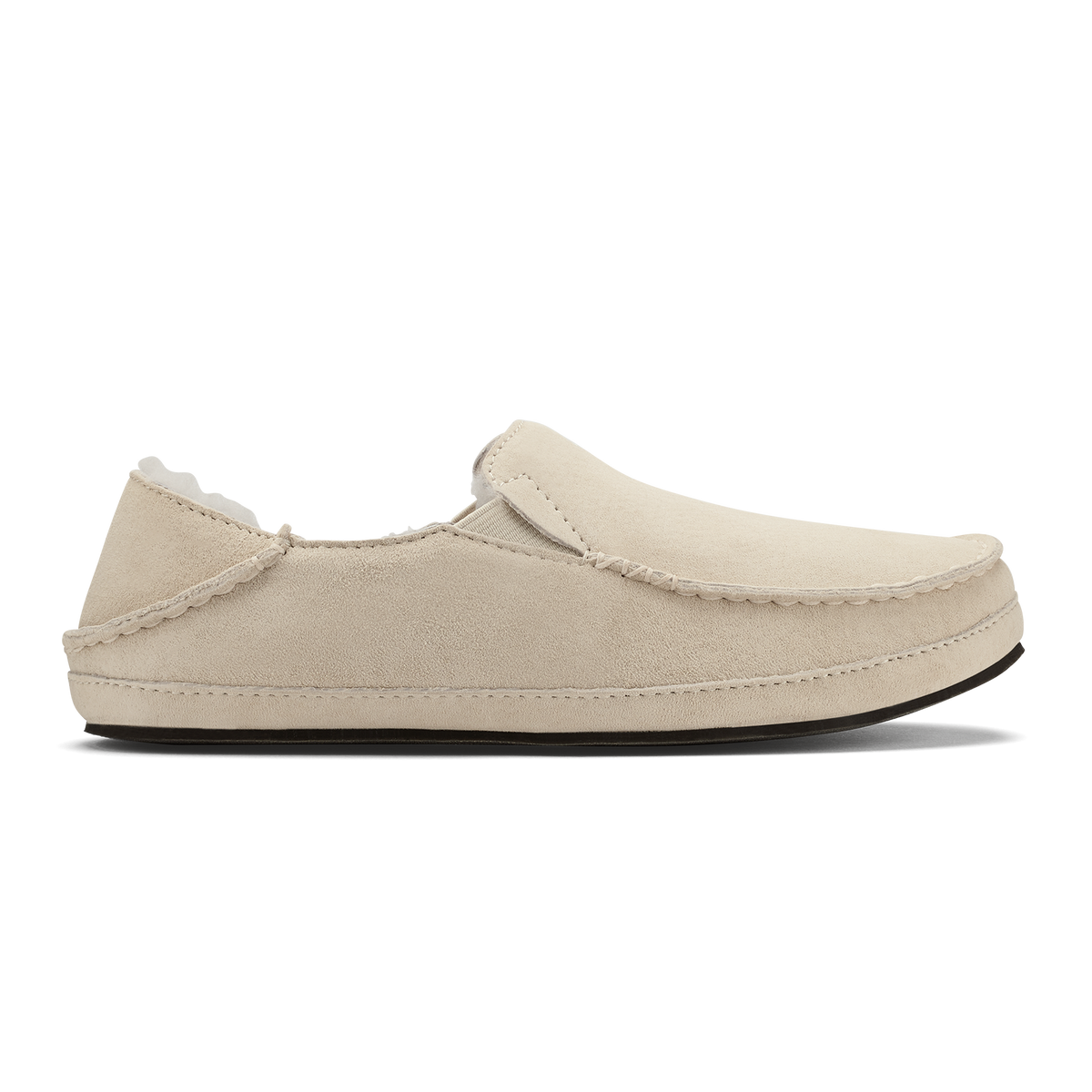 OluKai Value | Nohea Women's Leather Slippers - Bone
