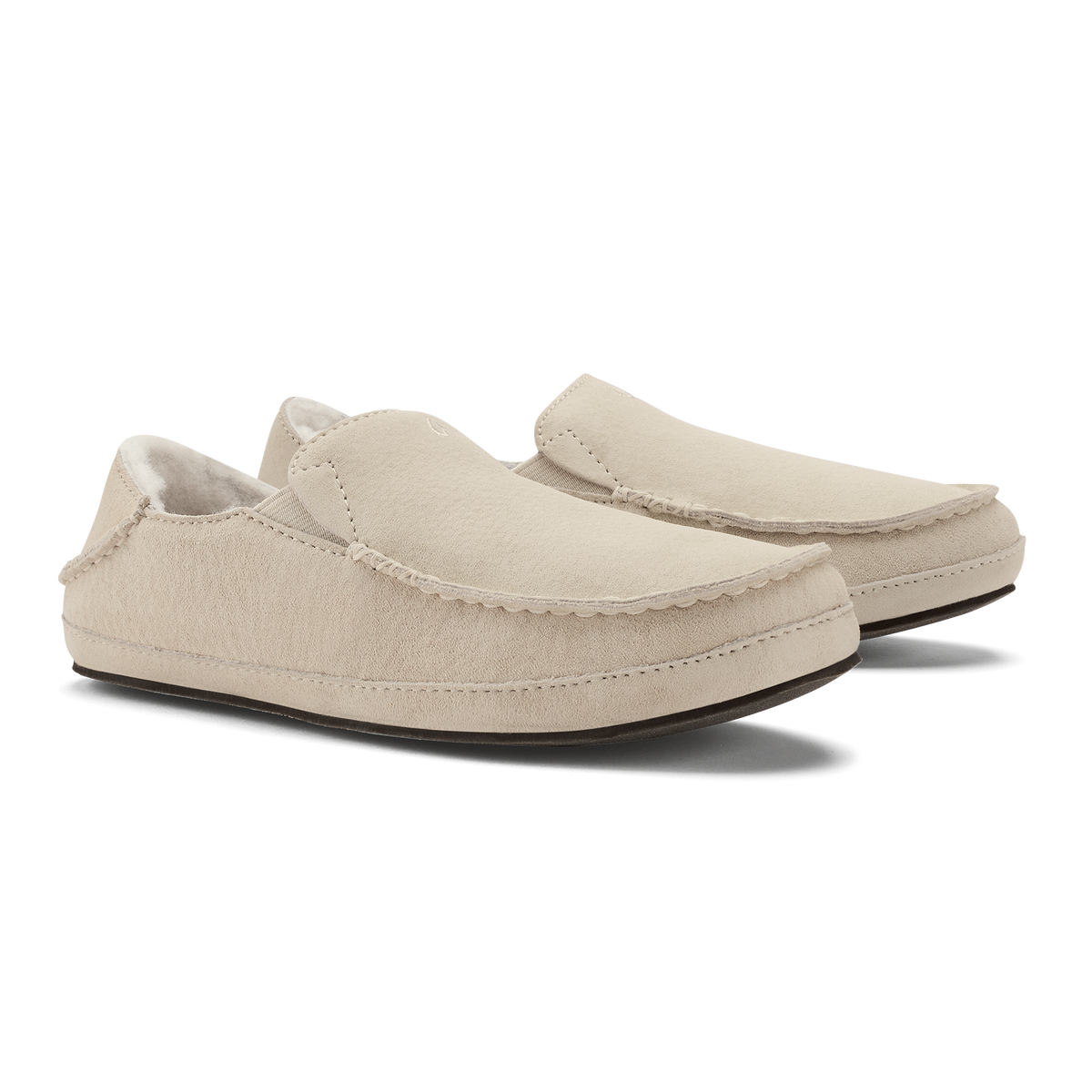 OluKai Value | Nohea Women's Leather Slippers - Bone