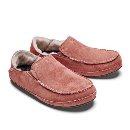 OluKai Deals | Nohea Women's Leather Slippers - Cedarwood