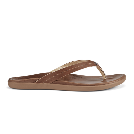 OluKai Best Seller | Honu Women’s Leather Beach Sandals - Tan