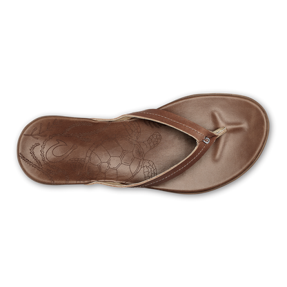 OluKai Best Seller | Honu Women’s Leather Beach Sandals - Tan