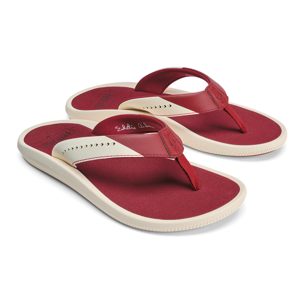 OluKai Trending | Ulele - Off White / Deep Red