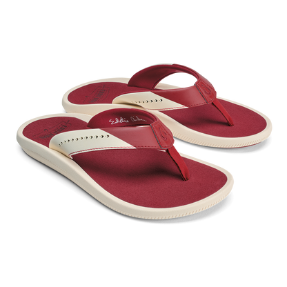 OluKai Trending | Ulele - Off White / Deep Red