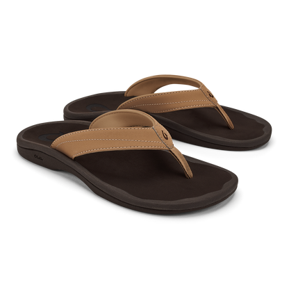 OluKai Top Pick | ‘Ohana Women's Beach Sandals - Almond / Dark Java