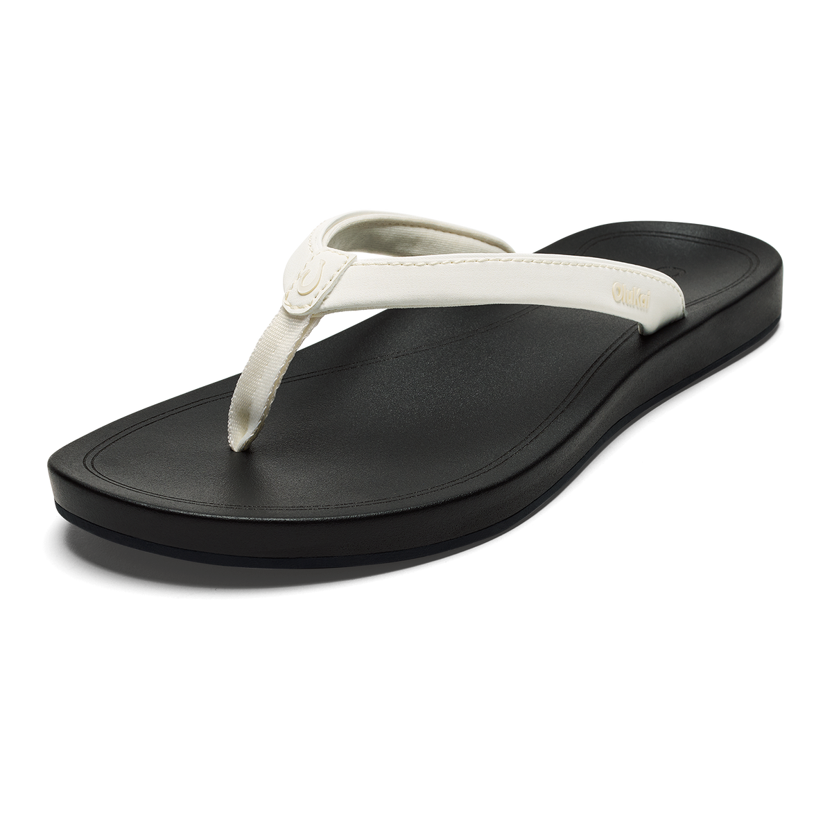 OluKai Great Value | ‘Uiki Women’s Everyday Beach Sandals - Bright White / Lava Rock