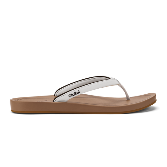 OluKai Value | ‘Uiki Women’s Everyday Beach Sandals - White Sand / Almond